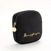 Embroidered Travel Makeup Pouch