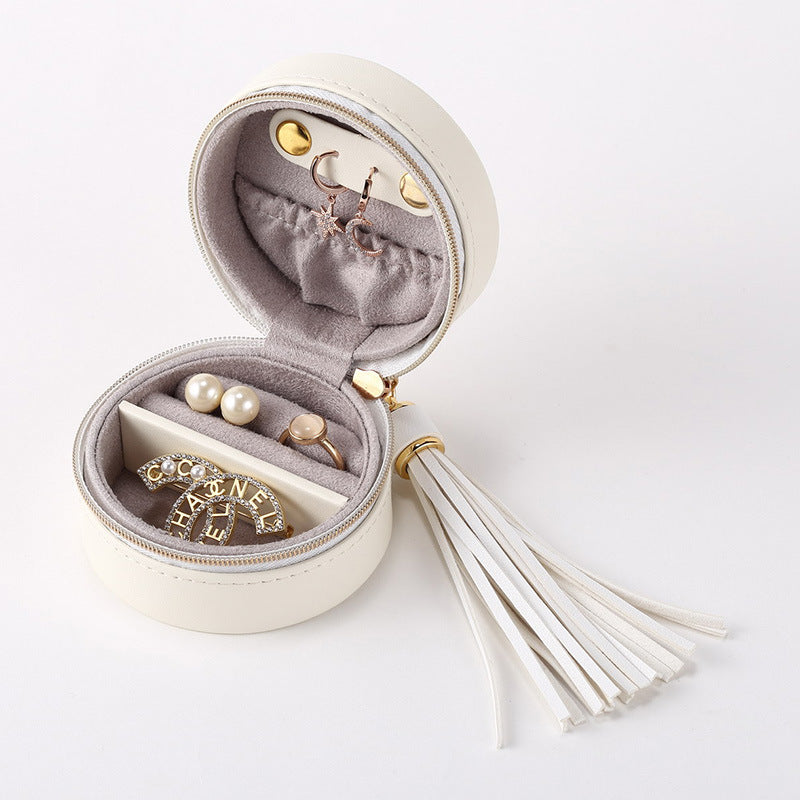 Mini Travel Jewelry Box with Tassel