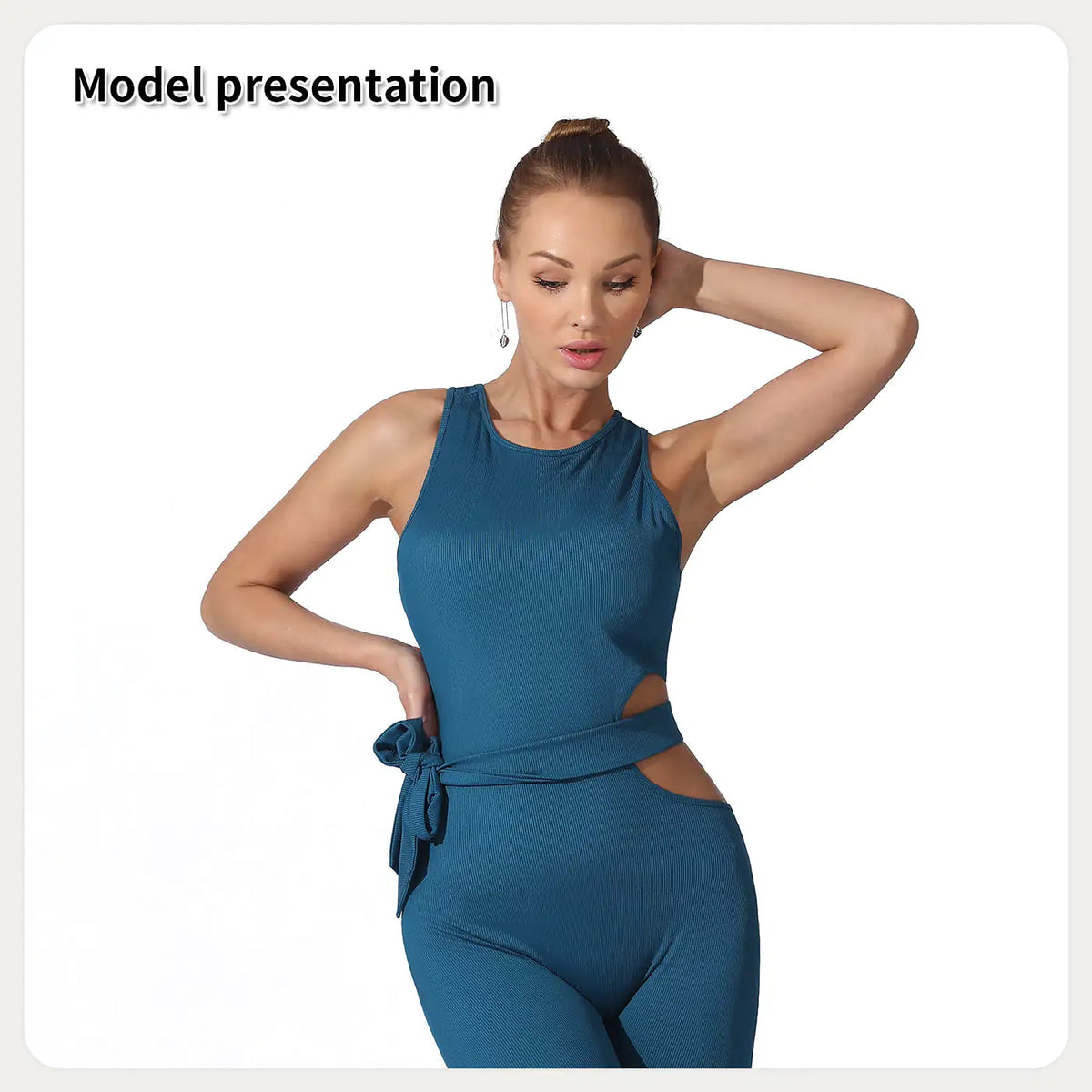 Women's sleeveless jumpsuit product view 3