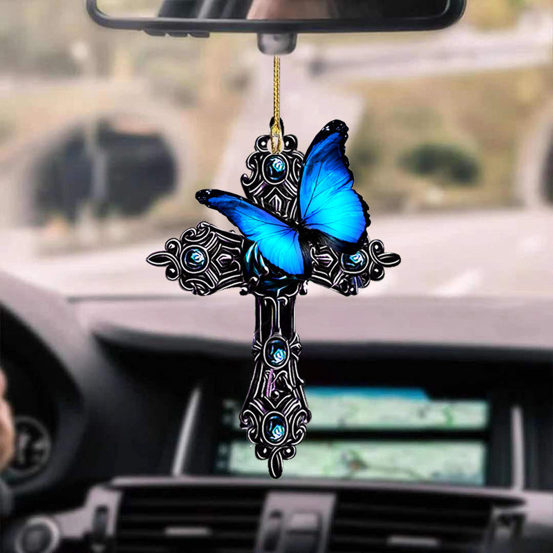 Whimsical Cat Car Pendant