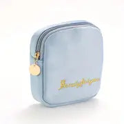 Embroidered Travel Makeup Pouch