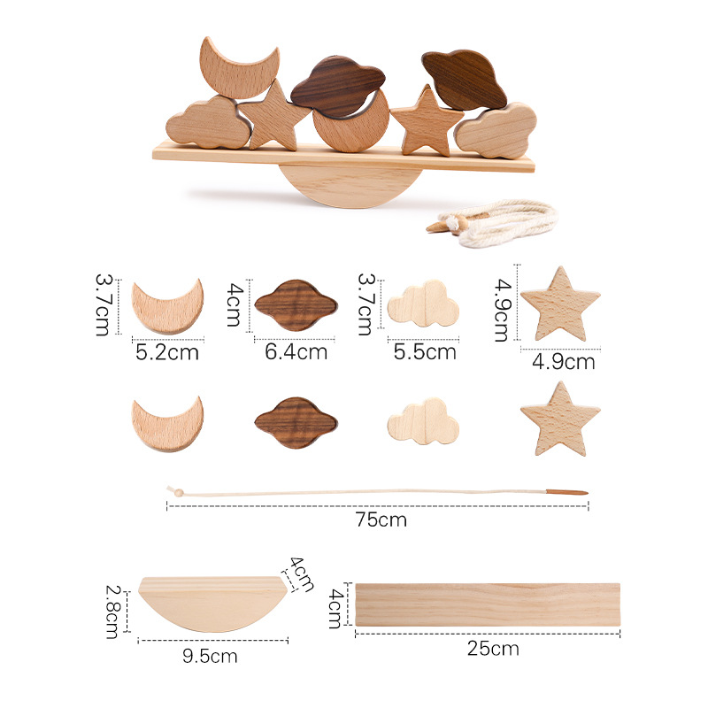 Montessori Wooden Animal Stacking Toy