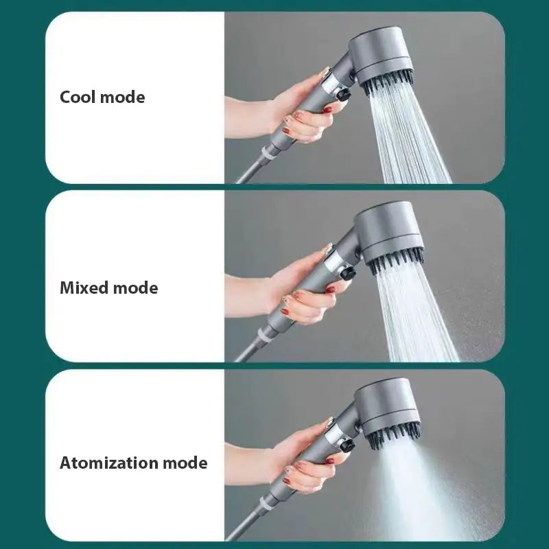 3-mode high-pressure handheld shower head — view 6