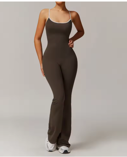Women's Backless Yoga Jumpsuit