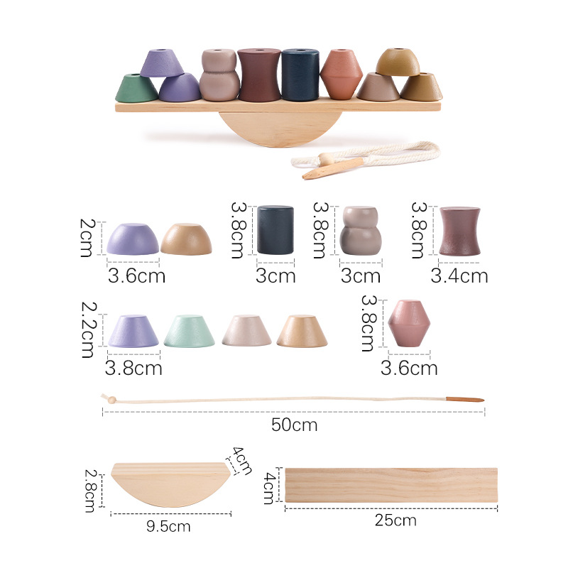 Montessori Wooden Animal Stacking Toy