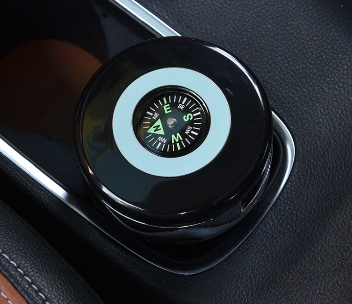 Auto Ashtray with Compass & LED Light