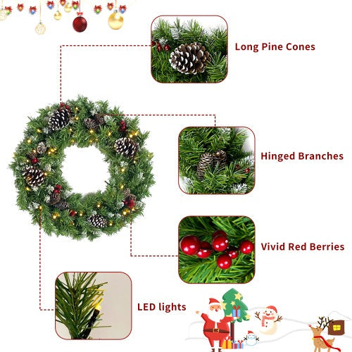 LED Lit Christmas Décor Set