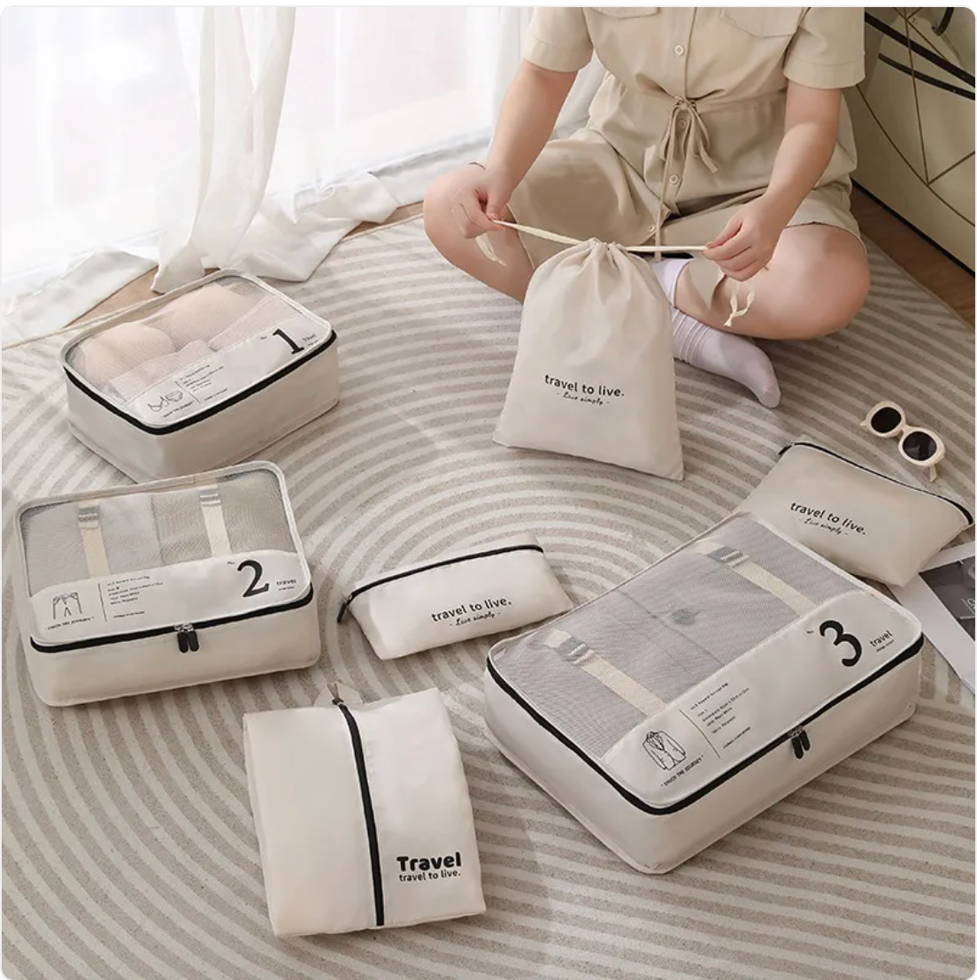 7-Piece Travel Organizer Set