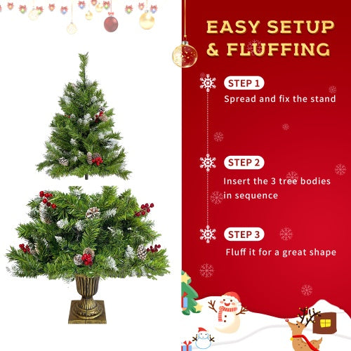 LED Lit Christmas Décor Set