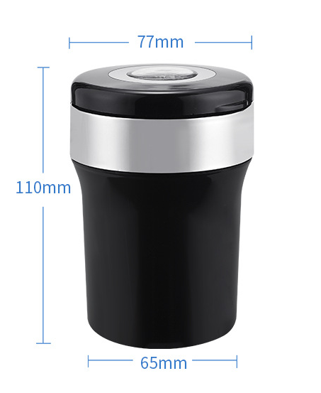Auto Ashtray with Compass & LED Light