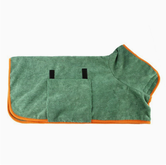 Quick-Dry Microfiber Pet Bathrobe