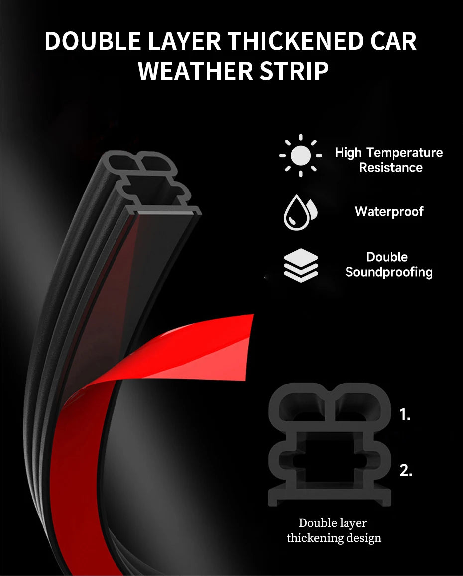 Automotive Door Seal Strip for Noise Reduction
