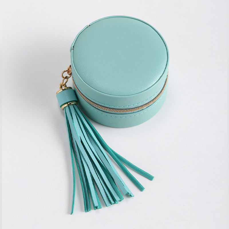 Mini Travel Jewelry Box with Tassel