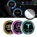 USB Rechargeable LED Car Coaster
