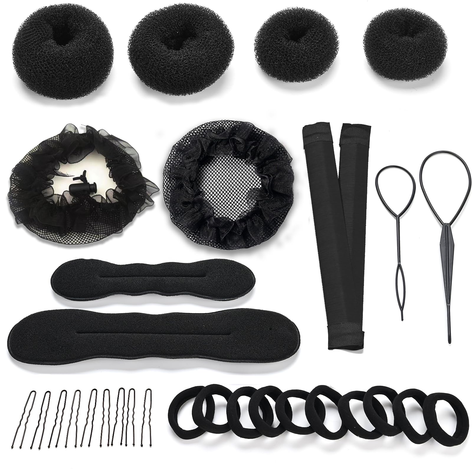 31-Piece Hair Bun Styling Set