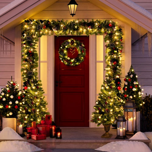LED Lit Christmas Décor Set