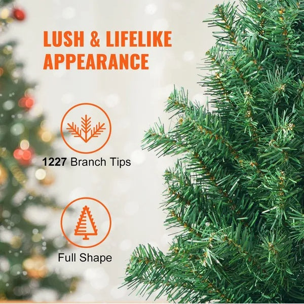 VEVOR 6.5ft Festive Prelit Christmas Tree