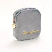 Embroidered Travel Makeup Pouch