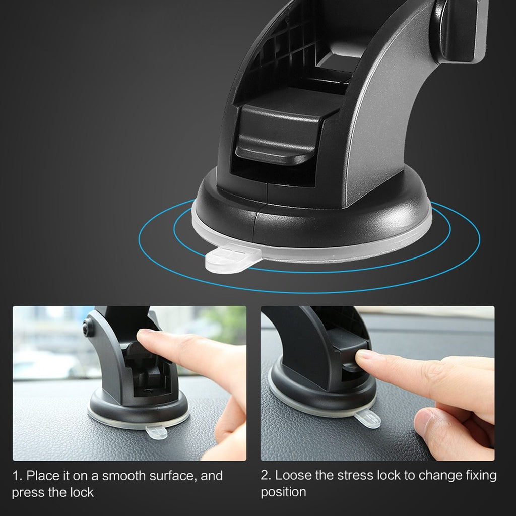 Telescopic 360° Dashboard & Windshield Phone Mount