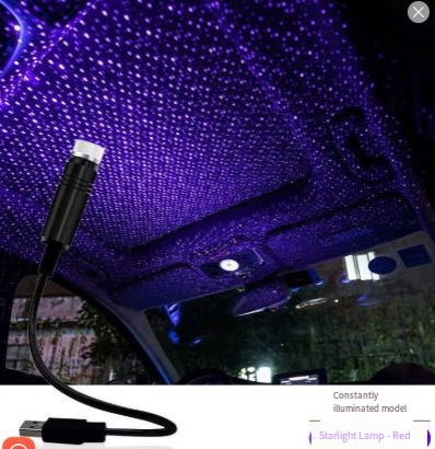 USB Galaxy Car Light