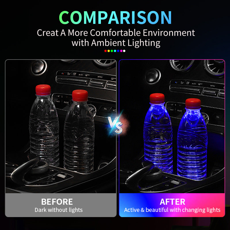 USB Rechargeable LED Car Coaster