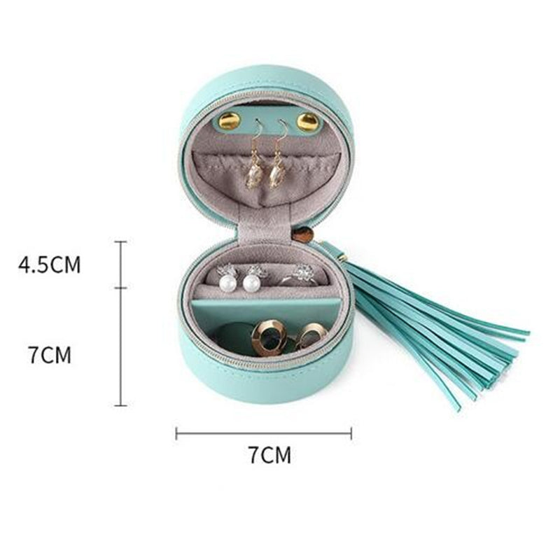 Mini Travel Jewelry Box with Tassel