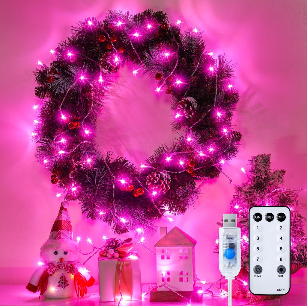 Minetom 100 LED USB Fairy Lights - 39.5 Ft with Remote Control