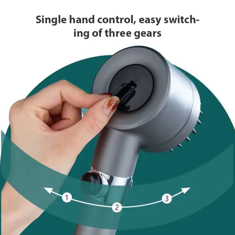 3-mode high-pressure handheld shower head — view 10