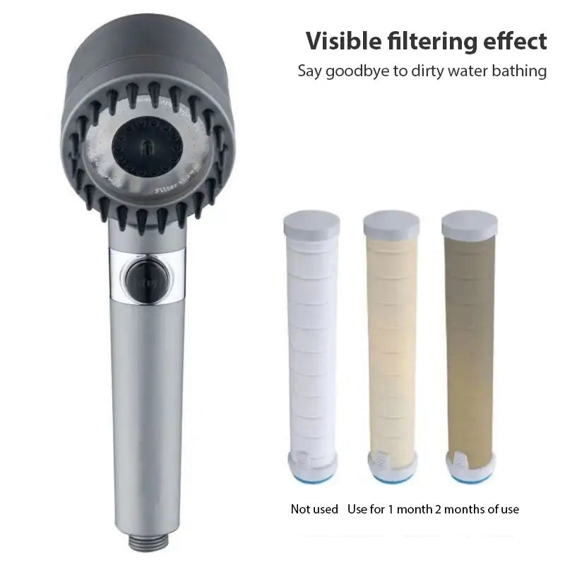 3-mode high-pressure handheld shower head — view 1
