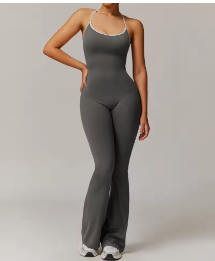 Women's Backless Yoga Jumpsuit