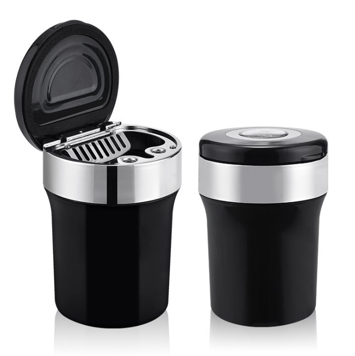 Auto Ashtray with Compass & LED Light