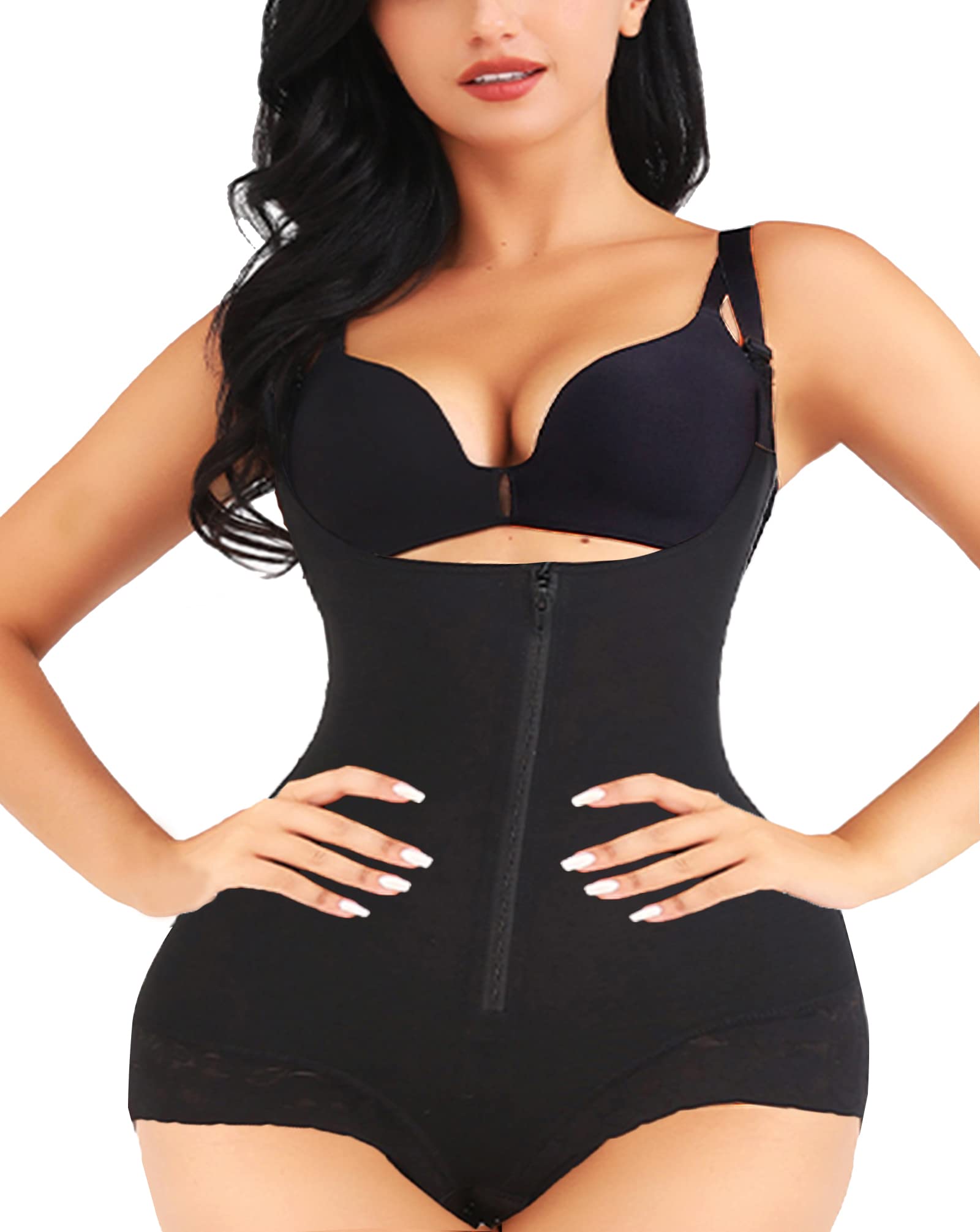 Colombian-Style Tummy Control Shapewear Bodysuit
