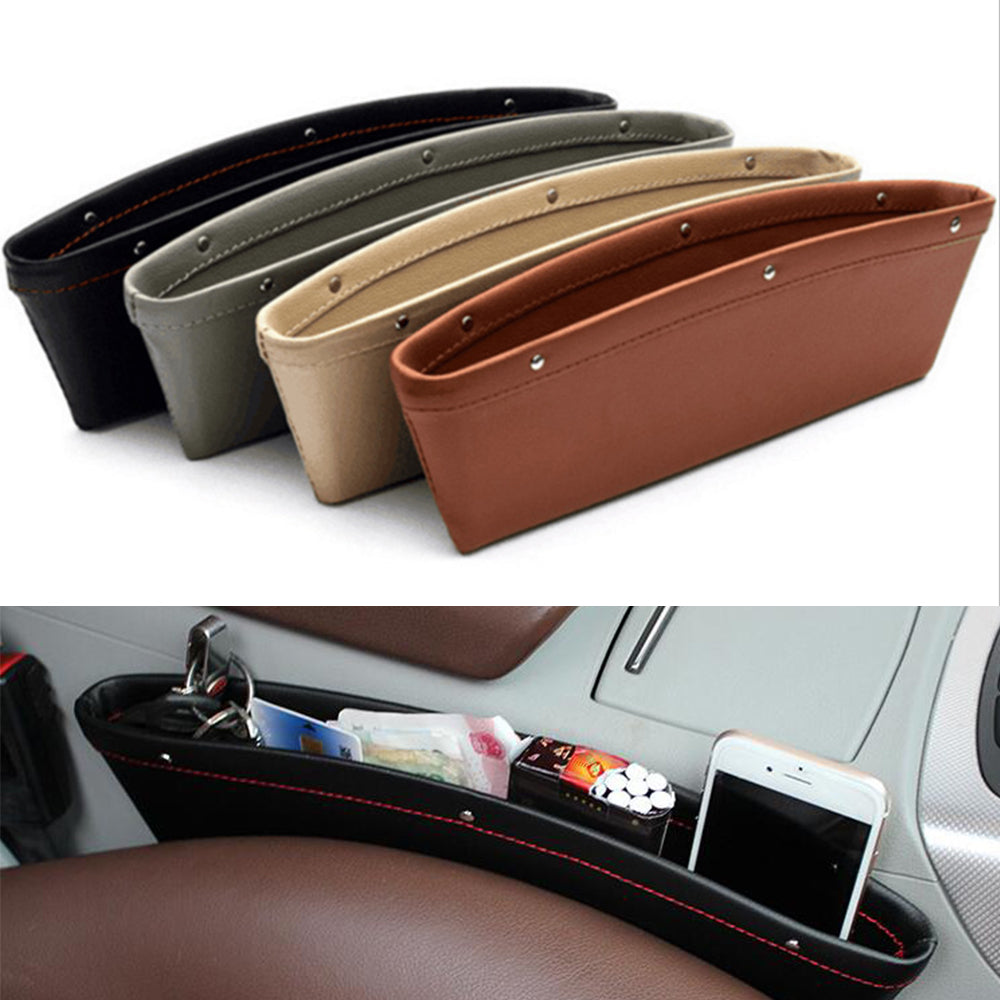 PU Leather Car Seat-Gap Organizer