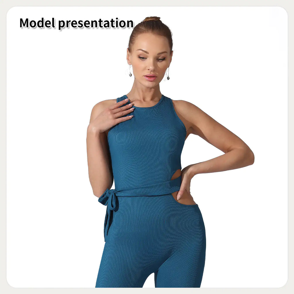 Women's sleeveless everyday jumpsuit