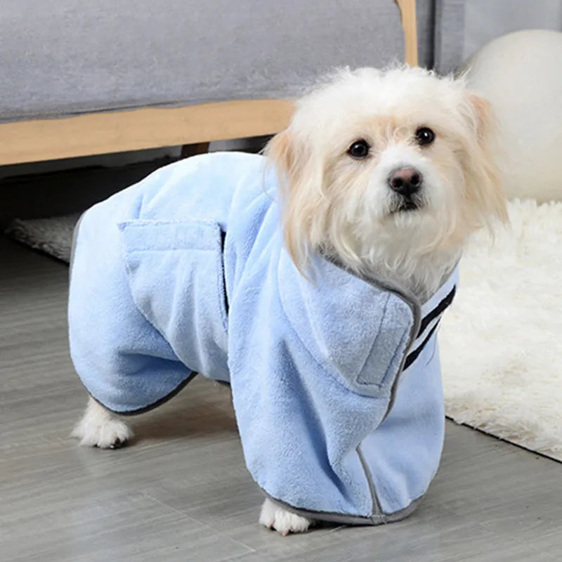 Quick-Dry Microfiber Pet Bathrobe